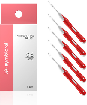 Szczoteczki międzyzębowe Symbioral Interdental Brush ISO 0 0.6 mm 5 szt (5908239791216)