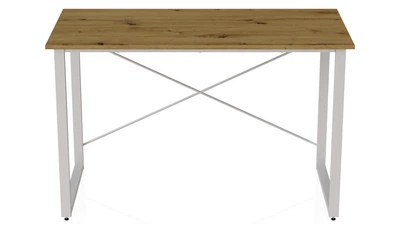 Комп'ютерний стіл Ferrum-decor Дейв 75x120x60 білий ДСП Дуб Артізан 16мм (DEY2134)