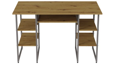 Комп'ютерний стіл Ferrum-decor Тім 75x140x70 сірий ДСП Дуб Артізан 16мм (TIM2056)