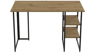 Компьютерный стол Ferrum-decor Кевин 75x100x60 черный ДСП Дуб Артизан 16мм (KEV2306)