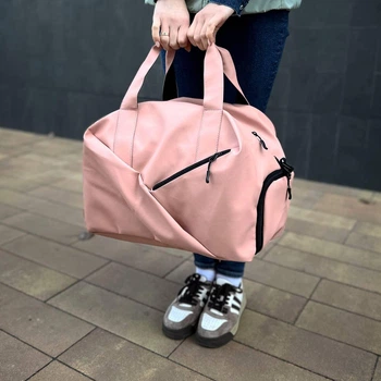 Спортивная розовая сумка женская дорожная Route pink