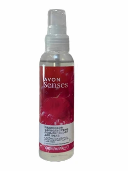 Освіжаючий лосьйон спрей для тіла "Малинова насолода, задоволення" Avon Senses Raspberry Delight Body Mist 100 ml