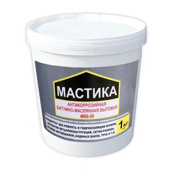 Мастика битумно-масляная морозостойкая МББ-50 универсальная, Строй Дом, 1 кг