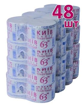 Туалетная бумага Киев 63 м, Малин, 48 шт