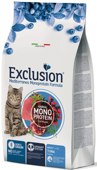 Exclusion Adult Tuna корм для взрослых кошек всех пород с тунцом 12 кг