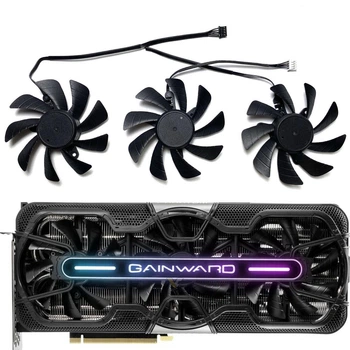 Вентилятор TAIHUI для видеокарты Gainward RTX 3070 3080 3090 Phantom TH8015B2H (TH8015S2H TH9215B2H) комплект 3 шт (№455)