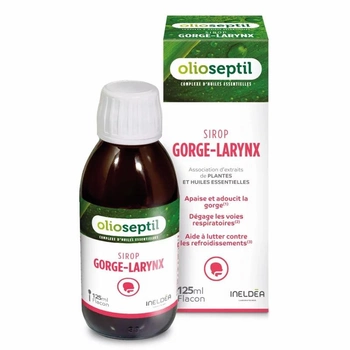 Сироп Olioseptil Горло-гортань / GORGE LARYNX SIROP - для зняття запалення горла - 125 мл (OL10)
