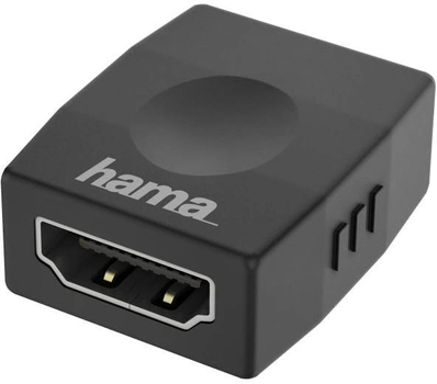 Adapter Hama HDMI - HDMI Ultra-HD 4K F/F Black (4047443437488)