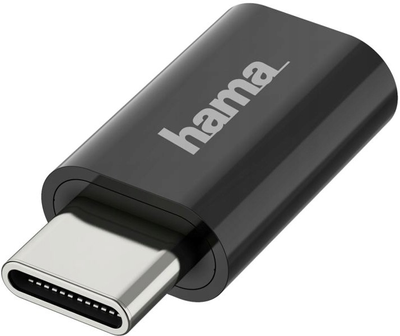 Адаптер Hama USB Type-C - micro-USB M/F Black (4047443437112)