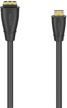 Adapter Hama mini-HDMI - HDMI M/F Black (4047443434678)