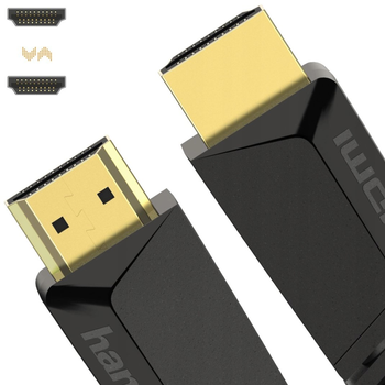 Kabel Hama HDMI - HDMI M/M 15 m Black (4047443392800)