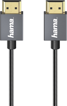 Kabel Hama HDMI - HDMI M/M 0.7 m Black (4047443367471)