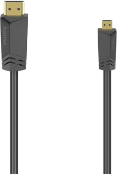 Kabel Hama micro-HDMI - HDMI M/M 1.5 m Black (4047443438621)