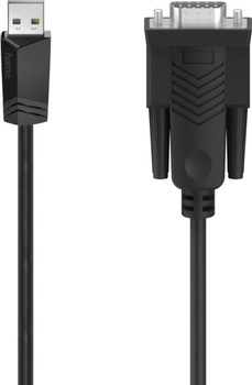 Кабель Hama USB Type A - VGA M/M 1.5 м Black (4047443443786)