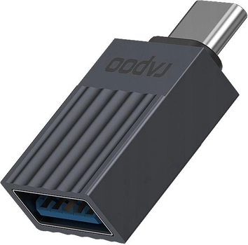 Адаптер Rapoo UCA-1001 USB Type-C - USB Type A M/F Black (6940056114037)