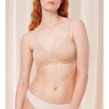 Бюстгальтер с Уплотнённой чашкой Triumph Modern Lace+Cotton WP 00EP 75B бежевый