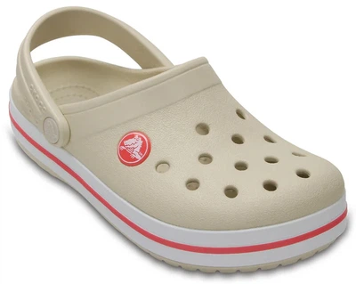 Крокси дитячі сабо Crocs Crocband Kids Stucco/Melone 25 бежеві