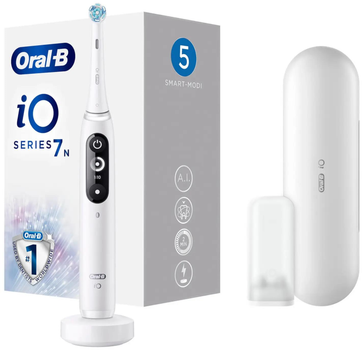 Электрическая зубная щетка Oral-B iO Series 7 White Alabaster + TC (4210201302223)