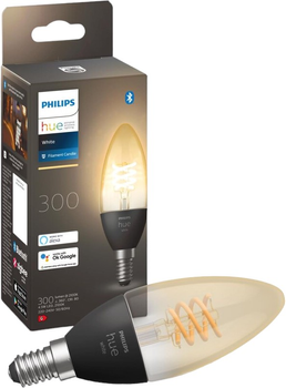 Світлодіодна лампа Philips Hue C37 E14 4.5W White Filament (8719514302235)