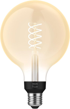 Світлодіодна лампа Philips Hue G125 E27 7.2W White Filament (8719514343023)