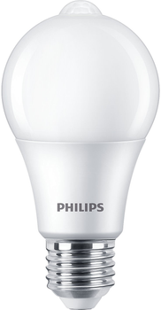 Світлодіодна лампа Philips Sensor LED Matte A60 E27 8W Warm White (8718699782733)