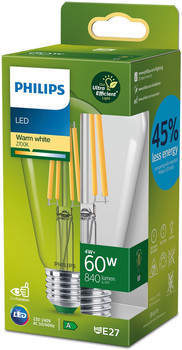 Світлодіодна лампа Philips UltraEfficient ST64 E27 4W Warm White (8720169202689)