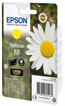 Tusze do drukarek Epson TIN T18044012 Yellow 3.3 ml (C13T18044012)