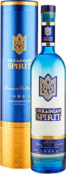 Водка Ukrainian Spirit Украинский дух 0.7 л 40% в тубусе (4820131391862_4820261820171)