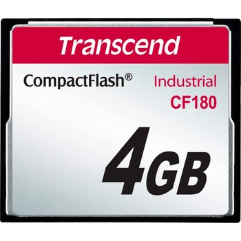 Карта памяти Transcend CompactFlash 4GB 180X SuperMLC W-70 MB/s, R-85 MB/s (TS4GCF180)