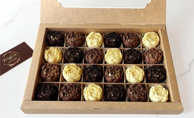 Шоколадні цукерки MALVA CHOCOLATE Півонії асорті, 24 шт.