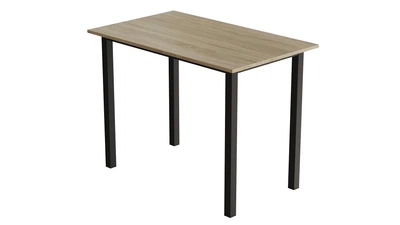 Стіл універсальний Knap Ferrum-decor 750x1200x600 Чорний метал ДСП Дуб Сонома 16 мм (KNAP012)