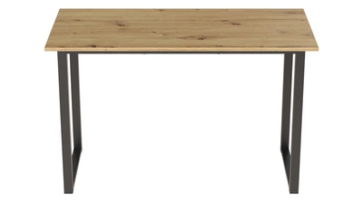 Стол письменный Кнап 2 Ferrum-decor 750x1200x600 Черный металл ДСП Дуб Артизан 16 мм (KNAP2014)