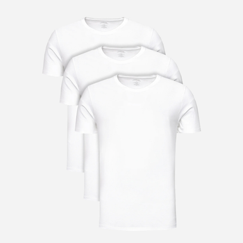 Набір футболок бавовняних чоловічих Calvin Klein Underwear 000NB4011E-100 M 3 шт Білий (8719853080719)