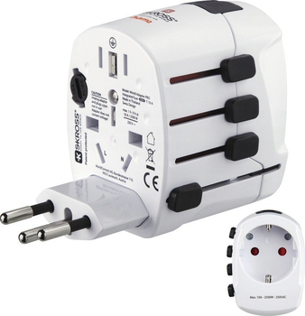 Adapter podróżny Hama World Travel Pro White (4047443491381)