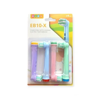 Детские сменные насадки EB-10X для зубных щеток Орал би Oral-В Braun Kids 4 шт.