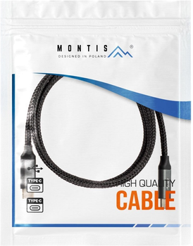 Кабель Montis USB Type C - USB Type C M/M 1 м Black (KAB-USB-0000007)
