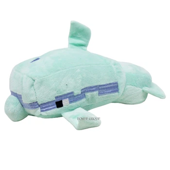 Детская мягкая игрушка Дельфин Can Fa Toys персонаж культовой игры Майнкрафт плюшевый голубой 25 см 255233061