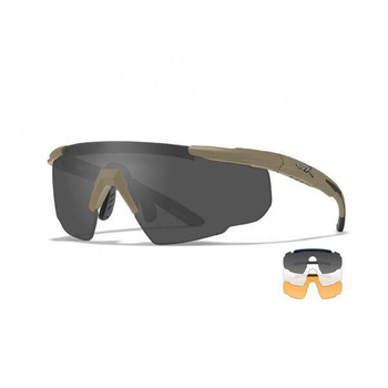 Тактические очки Wiley X Saber Advanced / 3 линзы – койот