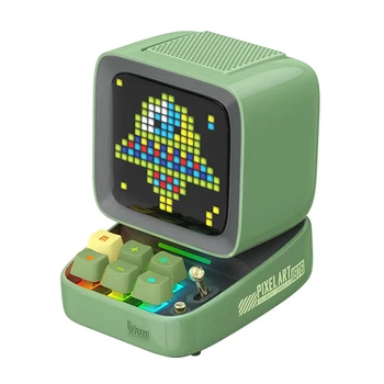 Портативна бездротова колонка Divoom Ditoo PRO (AUX, Bluetooth, Pixel art, Green)