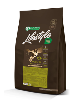 Сухой беззерновой корм с птицей для взрослых собак всех пород Lifestyle Grain Free Poultry Adult All Breeds 10кг