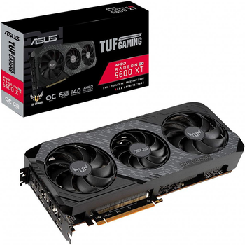 Видеокарта RX 5600xt 6gb Asus Tuf gddr6 (192bit) PCI-E 4.0 x16 (1 x HDMI, 3 x DisplayPort) Б/У