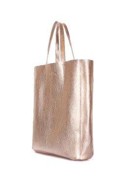 Женская кожаная сумка на плечо POOLPARTY City золотая