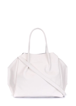 Женская кожаная сумка на плечо POOLPARTY Soho Remix белая