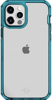 Etui plecki Itskins Supreme Clear do Apple iPhone 12/12 Pro Blue/Transparent (AP3P-SUPIC-PATR)