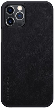Etui z klapką Nillkin Qin Leather Case do Apple iPhone 12/12 Pro Black (6902048201620)