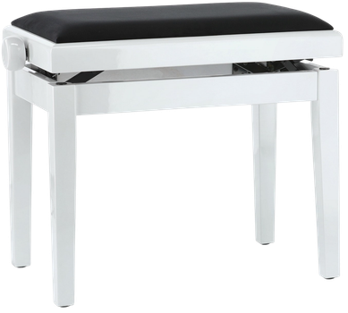 Банкетка для фортепиано GEWA Deluxe White High Gloss (G-130030)