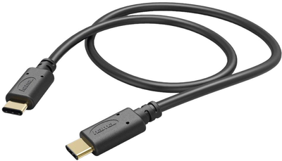 Kabel Hama USB Type-C - USB Type-C 1.5 m Black (4047443412119)
