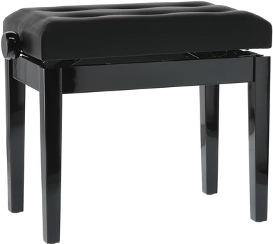 Банкетка для фортепиано GEWA Deluxe Leather Black High Gloss (G-130300)