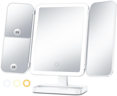 Дзеркало для макіяжу AIMED Makeup Mirror 360 LED White