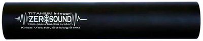 Глушник Zero Sound TITANium Integri кал. 9 мм. Різьба 1/2"-28 UNEF